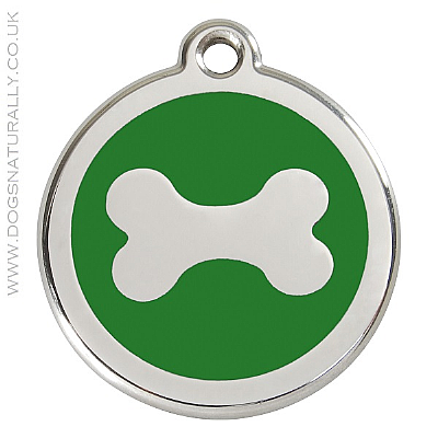Green Bone Dog ID Tags (3x sizes)
